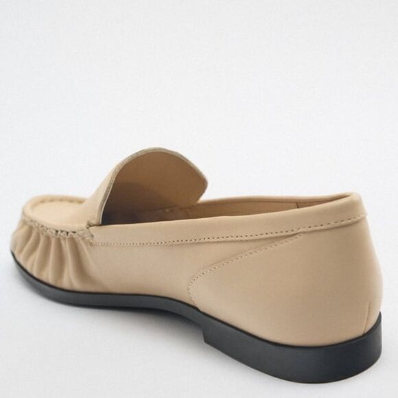 Zara Genuine Leather Loafers New - Picture 10 of 10